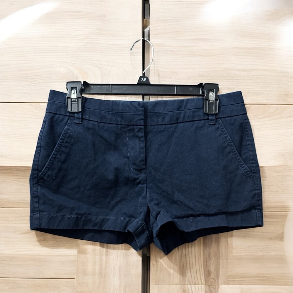 J. CREW Chino Women’s Navy Shorts Cotton Classic Preppy Size 2